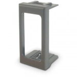 Elmo - Accessorio placca adattatore per I8 I66 bticino axolute grigio argento 