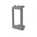 Elmo - Adattatore VIMAR serie PLANA per inseritore I8 ed I66 di colore grigio argento