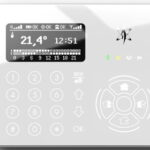 Elmo - Tastiera di comando capacitiva NG-TRX display OLED per centrali antintrusione colore bianco
