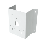 Staffa angolare Safire Smart - Per telecamere bullet o dome - In acciaio laminato SPCC - Colore bianco - Passacavo
