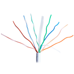 Uniview cable UTP categoría 6 - Conductor OFC,100% cobre - Diámetro 24 AWG-0,53mm - Certificado Dca-s2,d2,a2 - Cubierta exterior LSZH / Color blanco - Se suministra en caja de cartón de 305m