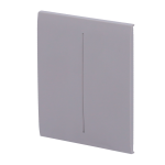 Pannello tattile per doppio interruttore della luce  - Compatibile con AJ-LIGHTCORE-2G - Retroilluminazione a LED - Pannello tattile centrale senza contatto - Colore grigio - Ajax - LightSwitch CenterButton