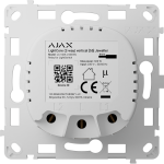 Relé para interruptor de luz conmutable vertical - Inalámbrico 868 MHz Jeweller - Alcance de comunicación hasta 1100 m - Alimentación 230 V AC 50 Hz - Sin necesidad de cable neutro - Ajax - LightSwitch LightCore Vertical (2 Way)