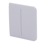 Pannello tattile per doppio interruttore della luce - Compatibile con AJ-LIGHTCORE-2G - Retroilluminazione a LED - Pannello tattile laterale senza contatto - Colore grigio nebbia - Ajax - LightSwitch SideButton