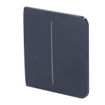 Pannello tattile per doppio interruttore della luce - Compatibile con AJ-LIGHTCORE-2G - Retroilluminazione a LED - Pannello tattile laterale senza contatto - Colore grigio grafite - Ajax - LightSwitch SideButton