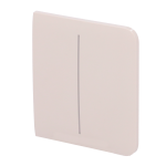 Pannello tattile per doppio interruttore della luce - Compatibile con AJ-LIGHTCORE-2G - Retroilluminazione a LED - Pannello tattile laterale senza contatto - Colore avorio - Ajax - LightSwitch SideButton
