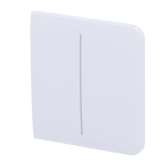 Pannello tattile per doppio interruttore della luce - Compatibile con AJ-LIGHTCORE-2G - Retroilluminazione a LED - Pannello tattile laterale senza contatto - Colore bianco - Ajax - LightSwitch SideButton