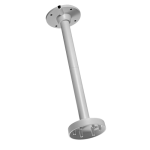 Staffa a tetto - Altezza 560 mm - Adatto per esterni - Colore bianco - Fabbricato in alluminio - Passacavo