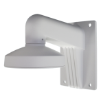 Staffa a parete - Per telecamere dome - Adatto per esterni - Colore bianco - Compatibile con Hiwatch Hikvision - Passacavo