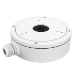 Scatola di giunzione - Per telecamere dome - Per esterni - Installazione a tetto o parete - Passacavo - Colore bianco