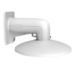 Staffa a parete - Per telecamere dome - Adatto per esterni - Colore bianco - Compatibile con Hiwatch Hikvision - Passacavo