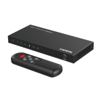 HDMI Switch - 4 Ingressi HDMI - 1 Uscita HDMI - Risoluzione 4K@60Hz - Tastiera - Controllo con telecomando a distanza