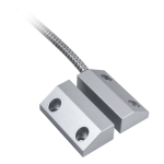Contatto magnetico - Adatto per l'installazione in metallo - Tecnologia Reed ad Alta potenza - Sistema di connessione 2 fili protetti da rete metallica - Resistenza agli urti meccanici ed elettrici