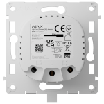 Relè per interruttore intelligente dimmerabile - Senza fili 868 MHz Jeweller - Range di comunicazione fino a 900 m - Alimentazione 230 V AC 50 Hz - Non è necessario il neutro - Ajax - LightSwitch LightCore (Dimmer)