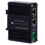 Iniettore Industriale Hi-PoE - Ingresso RJ45 10/100/1000/2,5 Base-T - Potenza totale 60 W - Distanza massima 100 m - PoE/PoE+/PoE++ IEEE802.3af/at/bt - Stabilizzato e protetto