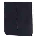 Pannello tattile per doppio interruttore della luce - Compatibile con AJ-LIGHTCORE-2G-VERT - Retroilluminazione a LED - Pannello tattile laterale senza contatto - Colore nero - Ajax - LightSwitch SideButton Verticale