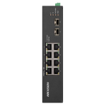 Teltonika Switch PoE Unmanaged Industriale - 8 porte Ethernet RJ45 Gigabit +2 SFP Gigabit - 8 Porte Ethernet PoE+ 802.3af/at - Fino a 30W per ogni Porta PoE - Fino a 240W di Potenza PoE - Robusto Alloggiamento in Alluminio