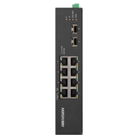 Teltonika Switch PoE Unmanaged Industriale - 8 porte Ethernet RJ45 Gigabit +2 SFP Gigabit - 8 Porte Ethernet PoE+ 802.3af/at - Fino a 30W per ogni Porta PoE - Fino a 240W di Potenza PoE - Robusto Alloggiamento in Alluminio