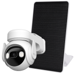 Telecamera Wifi Imou 3 Megapixel - Movimento e Autotracking - Ottica 3.6 mm / IR 20m / Led bianco - Rilevamento di persone tramite sensore PIR - Include il Pannello Solare 9W - Adatta per esterni IP66