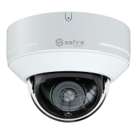 Safire Smart - Cámara Domo 4 en 1 Gama E1 -  2 Mpx (1920x1080) , 1/2.8" CMOS Starlight - Lente 2.8 mm | IR alcance 20 m - DWDR, HLC, BLC, AGC | Micrófono integrado - Impermeable IP67, Antivandálico IK10