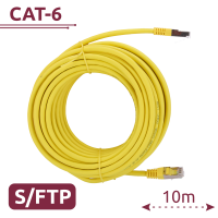 Cavo SFTP - Ethernet - Connettori RJ45 - Categoria 6A - 10 m - Colore Giallo