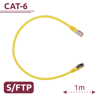 Cavo SFTP - Ethernet - Connettori RJ45 - Categoria 6A - 1 m - Colore Giallo