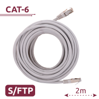 Cavo SFTP - Ethernet - Connettori RJ45 - Categoria 6A - 2 m - Colore bianco