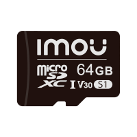 Imou Scheda Micro SD Classe 10 64GB - Compatibile con le telecamere di videosorveglianza - Classe 10 / V30 - Uso in ambienti interni - In plastica - Installazione semplice