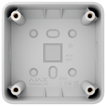 Scatola di montaggio per un solo dispositivo - Uso per interni - Compatibile con AJ-SOLOBUTTON o AJ-SOLOCOVER - Fattore di forma europeo 55 - Colore bianco