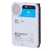 Hard Disk Seagate Skyhawk AI - Capacità 20 TB - Interfaccia SATA 6 GB/s - Fino a 32 trasmissioni di intelligenza artificiale - Modello ST20000VE002 - Speciale per videoregistratore di rete (NVR)