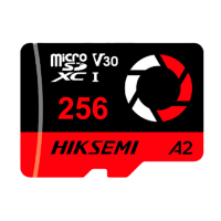 Tarjeta de memoria Hikvision - microSD | Capacidad 256 GB - Clase 10  | Velocidad escritura 150 MB/s - Hasta 3.000 ciclos de escritura - Formato exFAT - Ideal para vídeo e imágenes en 4K