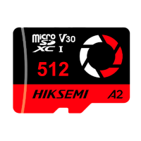 Tarjeta de memoria Hikvision - microSD | Capacidad 512 GB - Clase 10  | Velocidad escritura 150 MB/s - Hasta 3.000 ciclos de escritura - Formato exFAT - Ideal para vídeo e imágenes en 4K