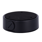 Scatola di giunzione - Per telecamere dome - Per esterni - Installazione a tetto o parete - Passacavo - Colore nero