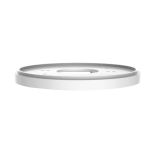 Adattatore - Per telecamere dome e bullet - Lega di alluminio - Colore bianco - Passacavo
