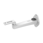 Staffa a parete - Per telecamere box e bullet - Adatto per esterni - Colore bianco - Compatibile con Hiwatch Hikvision - Passacavo