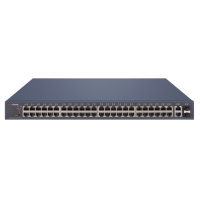 Switch PoE Hikvision - 48 porte Gigabit + 2 porte Gigabit RJ45/SFP - 48 Porte PoE+ 802.3af/at - Fino a 470w Potenza PoE totale - PoE Esteso / PoE Watchdog / Isolamento porte - Installazione su rack/parete/desktop