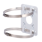 Soporte para mástiles/farolas Safire Smart - Para cámaras domo motorizadas - Rango diámetro 80~140 mm - Fabricando en ADC12 - Color blanco