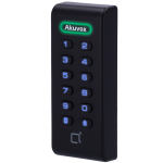 Lettore di accesso - Accesso tramite scheda EM/MF e PIN - indicatore LED e acustico - Wiegand 26/34 - Compatibile con i dispositivi Akuvox e di terze parti - Adatto per uso esterno IP65  | Plastica