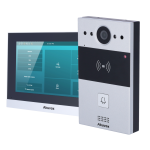 Kit videocitofonico Linux - 2 fili & WiFi | Postazione esterna e monitor - Audio bidirezionale Crystal Clear - Lettore EM/MF e NFC - 1 uscita relè | Manutenzione Cloud - Collegamento monitor e postazione esterna tramite Cloud