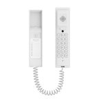 Cornetta per videocitofono - LED di stato e tasti funzione - Audio bidirezionale Crystal Clear - TCP/IP, PoE, SIP standard - Manutenzione tramite Cloud - Connessione dei dispositivi tramite Cloud