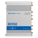 Teltonika Router 5G Industriale - 5G Sub-6Ghz SA/NSA  - Dual SIM Dual Modem  - Wi-Fi 5 - Posizionamento GNSS - 5 porte Ethernet RJ45 Gigabit