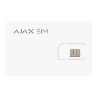 Scheda SIM Ajax - GlobalSIM Multioperatore - 2G/3G/4G (LTE) - Piano dati a tariffa fissa - Compatibile solo con i pannelli Ajax Hub - Selezione automatica della rete più potente