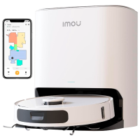 Imou Robot Aspirador RV3 - 8500Pa / 6400 mAh - Barrido, Aspirado y Mopeado - Autolimpiado - Estación de carga - Gestiona desde la App
