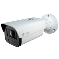 Safire Smart telecamera Bullet IP gamma E1 con AI-ISP - Sensore 1/2.9" grande apertura F1.0 Night Color X - Risoluzione 4 Megapixel (2688x1520) | MicroSD - Ottica 3.6 mm | Microfono integrato | LED 30m - IA: Classificazione delle persone e dei veicoli | Conteggio - Waterproof IP67 | PoE (IEEE802.3af)