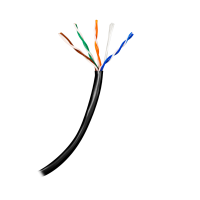 Cavo UTP - Categoria 5E - Bobina da 100 metri - Conduttore OFC, purezza 99.9% rame - Diametro 5.5 mm - Copertura speciale per esterno
