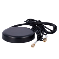 Antenna 4G e Wi-Fi - Frequenza 4G  700-960/1710-2700MHz - Connettore Maschio SMA - Montaggio sul tetto del veicolo - Guadagno 4G 5dBi / Wi-Fi 4dBi - Cavo RG174 1,5 metri