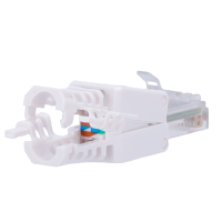 Connettore per cavi UTP - Connettore uscita RJ45 - Compatibile UTP categoria 6A - Facile installazione senza necessità di strumenti
