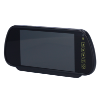 Monitor con formato retrovisore - Compatibile con Streamax - Segnale video composito - 2 canali video