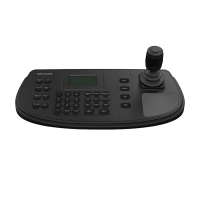 Tastiera IP Hikvision - Doppia interfaccia: diretto o rete - Schermo LCD 128x64  - Rete per IP con conettore RJ45 - Joystick 4 assi