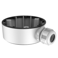 Scatola di giunzione Hikvision - Per telecamere dome - Per esterni - Installazione a tetto o parete - Colore bianco - Passacavo